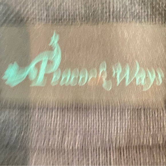 Peacock ways 100% linen navy open front coin detail jacket military style large - Picture 9 of 9